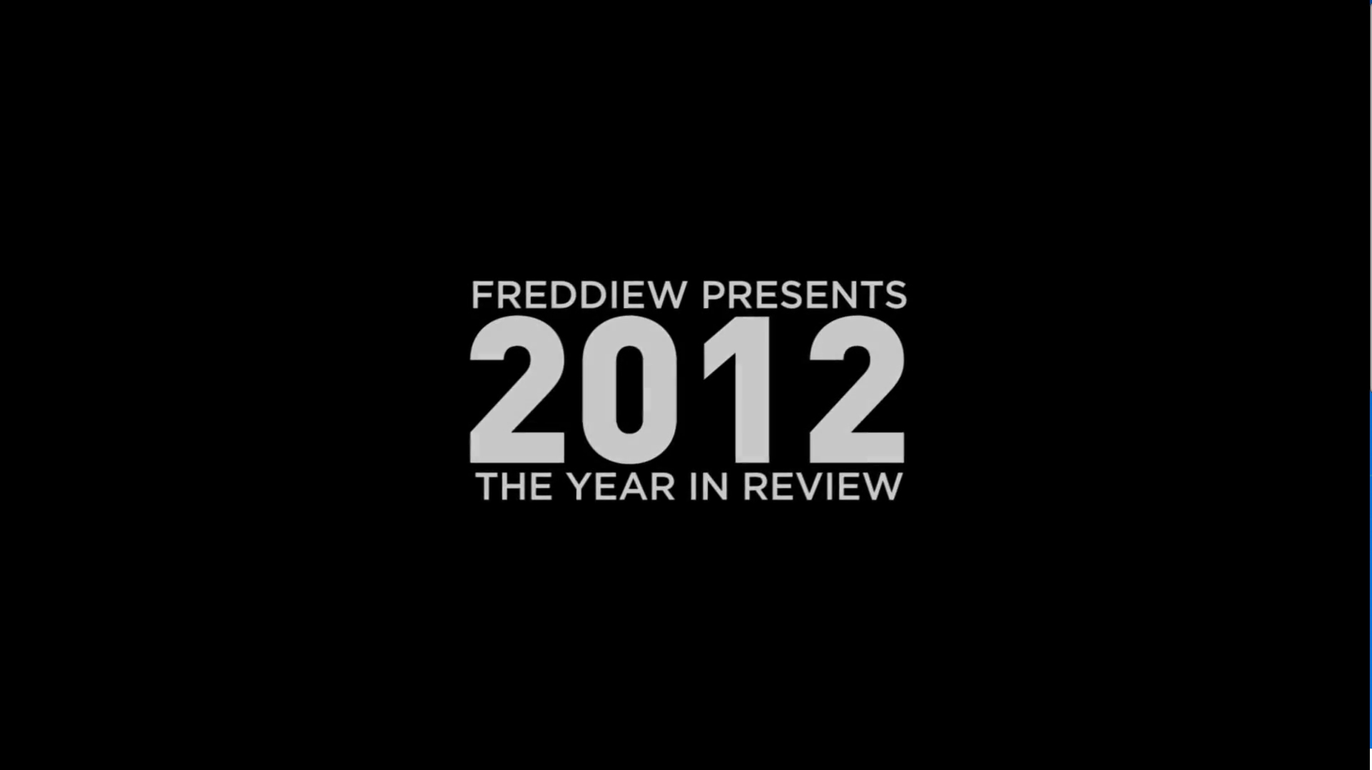 2012 Jahresrückblick von Freddie Wong