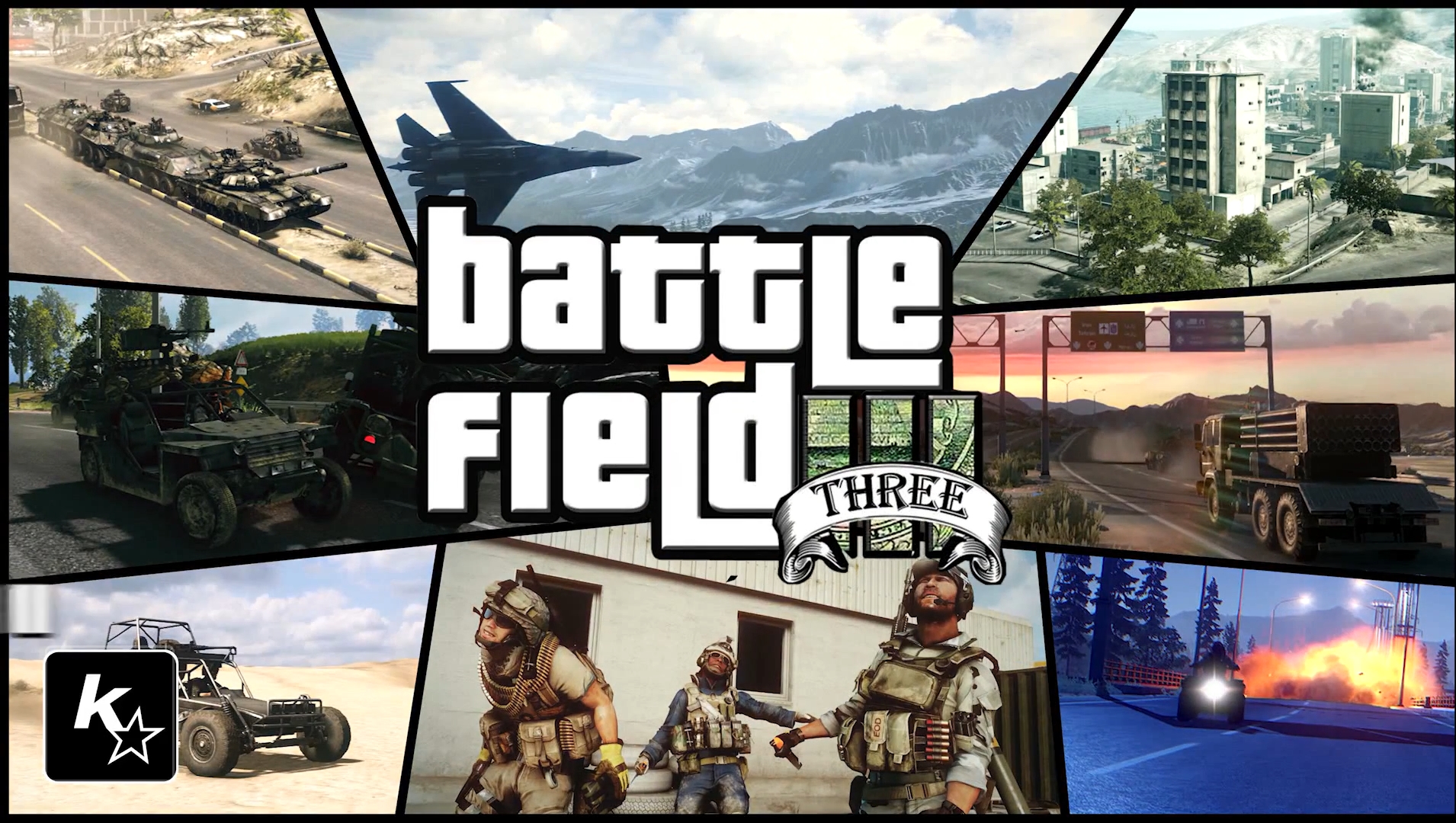 GTA V in Battlefield 3 – Trailer parody