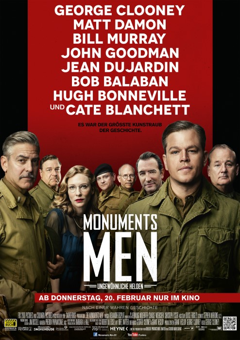 [Gewinnspiel] Twentieth Century Fox und Game2Gether verlosen Pakete zu Monuments Men – Ungewöhnliche Helden