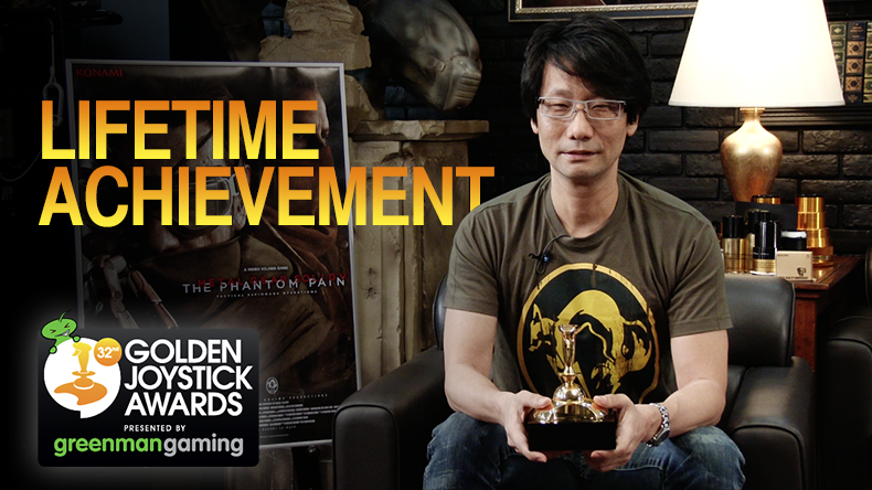 Hideo Kojima erhält Golden Joysticks Lifetime Achievement Award