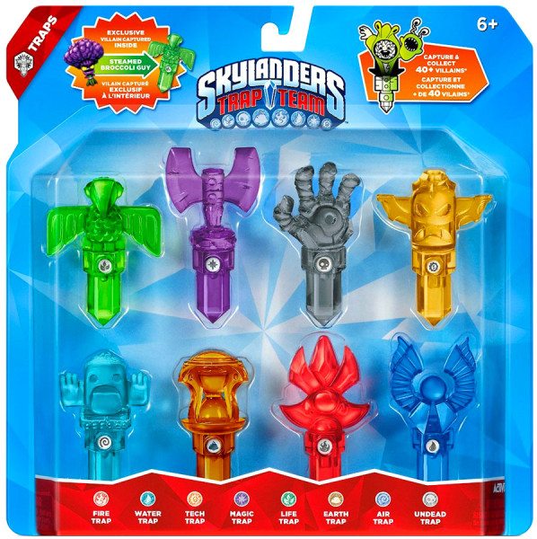 skylanders-trap-team-trap-8-pack-fire-water-tech-magic-life-earth-air-undead-new