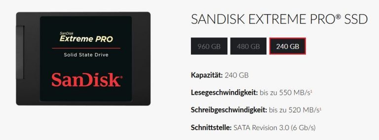 SanDisk Extreme Pro 240GB – Test / Review