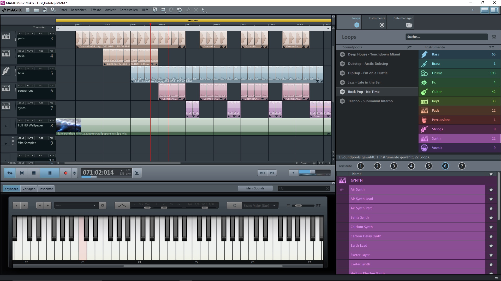 magix music maker 16 how to add to soundpools