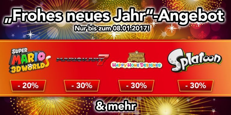 Nintendo eShop – „Frohes neues Jahr“-Angebot