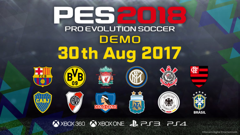 PES 2018 – Demo auf Xbox Live und Playstation Network verfügbar