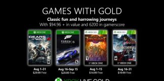 games with gold August