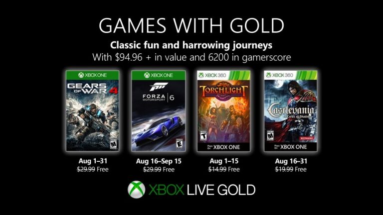 GAMES WITH GOLD August 2019 – Gears 4 und Forza 6