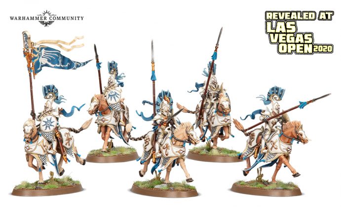 Lumineth Realm Lords speer cavalery