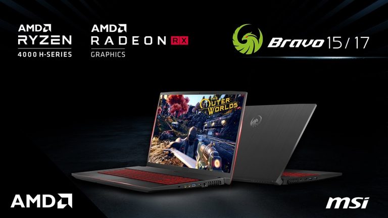 MSI Bravo Serie: All-AMD-Gaming-Laptops mit Ryzen 4800H