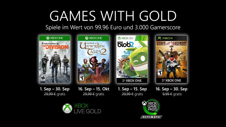 Games With Gold September 2020