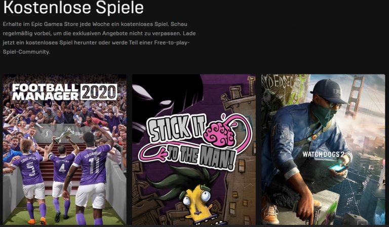 Football Manager 2020 und Watch Dogs 2 kostenlos im Epic Store