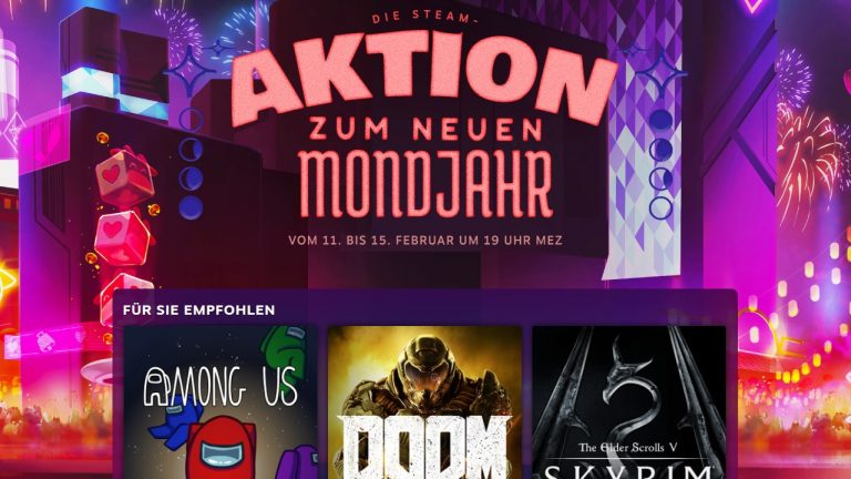 Steam Sale Aktion zum Mondjahr