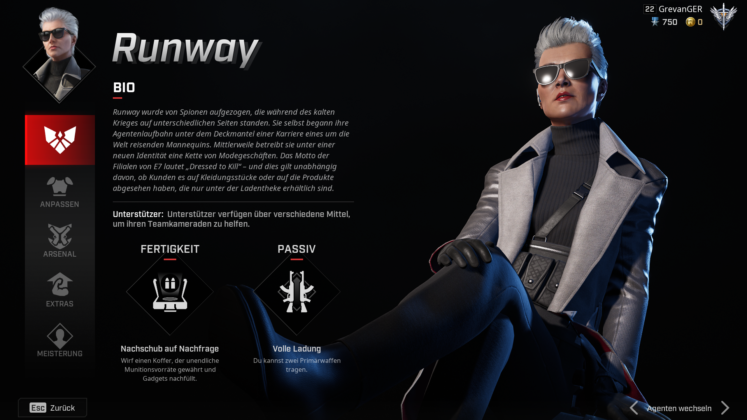 Rogue Company Runway Profil