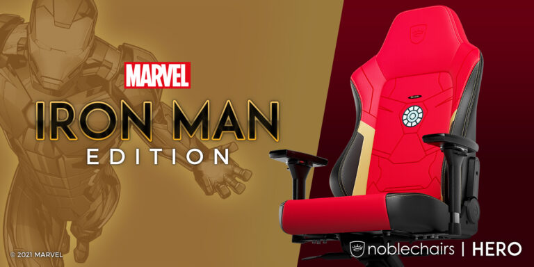 noblechairs HERO in der Iron Man Edition vorgestellt