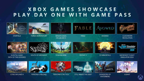 Xbox Games Showcase 2023 Game Pass Day One