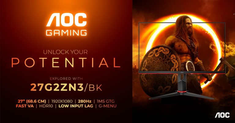 AOC 27G2ZN3/BK – ein leistungsstarker Gaming-Monitor mit rasanten 280 Hz