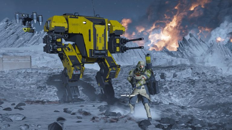 Der neue Exo-Anzug „Exo-49-Emancipator“ in Helldivers 2