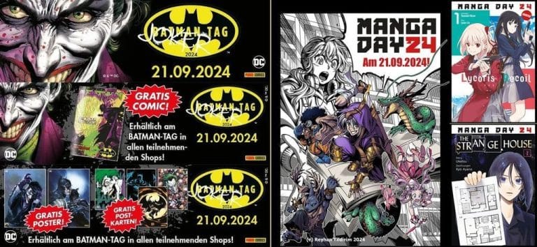 Batman-Tag und Manga-Day – Am 21. September
