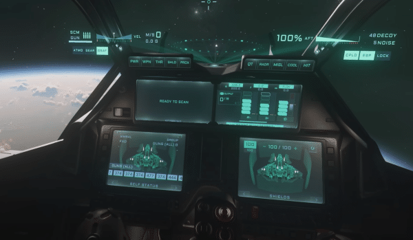 Star Citizen neue MFDs Cockpit Ansicht