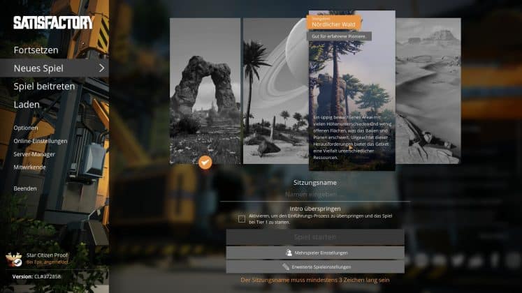 Satisfactorey 1.0 Levelauswahl Nördlicher Wald