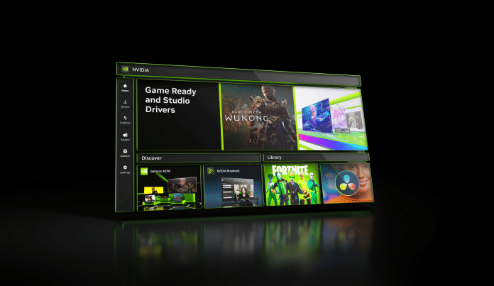 Die NVIDIA App wird präsentiert.