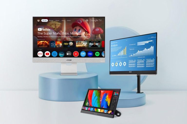 Das Monitor-Lineup von ASUS für die CES 2025