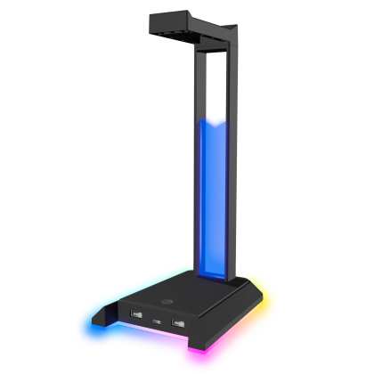 Mit dem EXCELLO NX RGB Headset Stand von Speedlink sind eure Kopfhörer immer griffbereit.