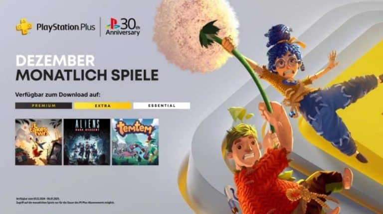 PS Plus Essential Spiele im Dezember