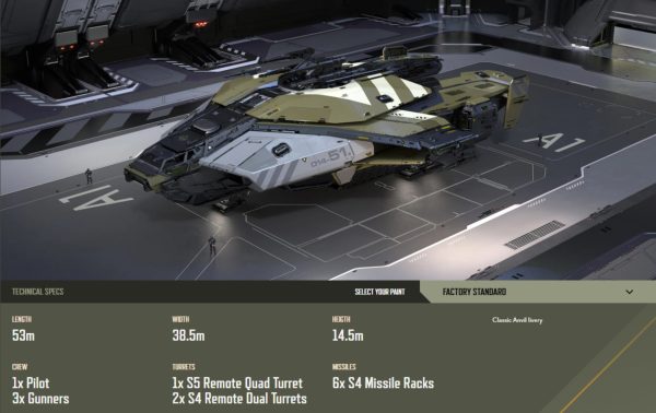 Star Citizen Paladin Stats