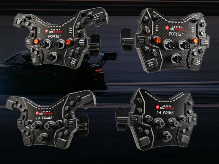 Asetek SimSports präsentiert die Next-Gen der Rennlenkräder und Pedale