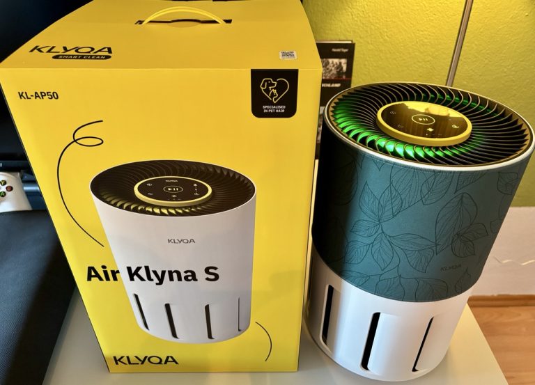 Klyqa Air Klyna S im Test: Kompakter Luftreiniger mit SmartHome-Integration