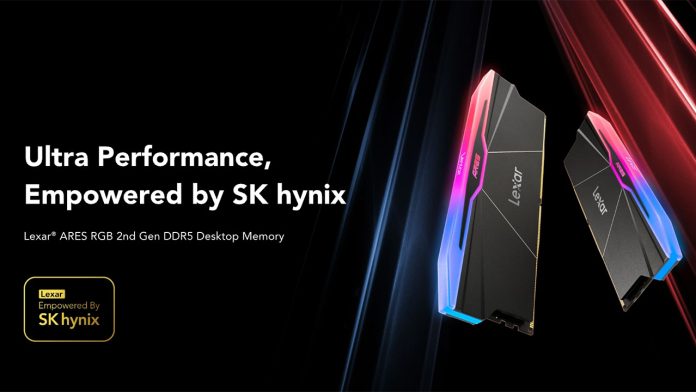 Lexar ARES Gen2 RGB DDR5 RAM 32GB-Kit DDR5-6000 CL26 Logo