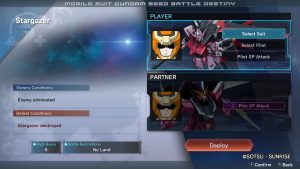 Gundam Seed Battle Destiny Remastered - Missionsbriefing