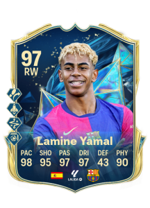 Ein Bild des Ultimate TOTS Spielers Lamine Yamal.