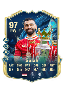Ein Bild des Ultimate TOTS Spielers Mo Salah.