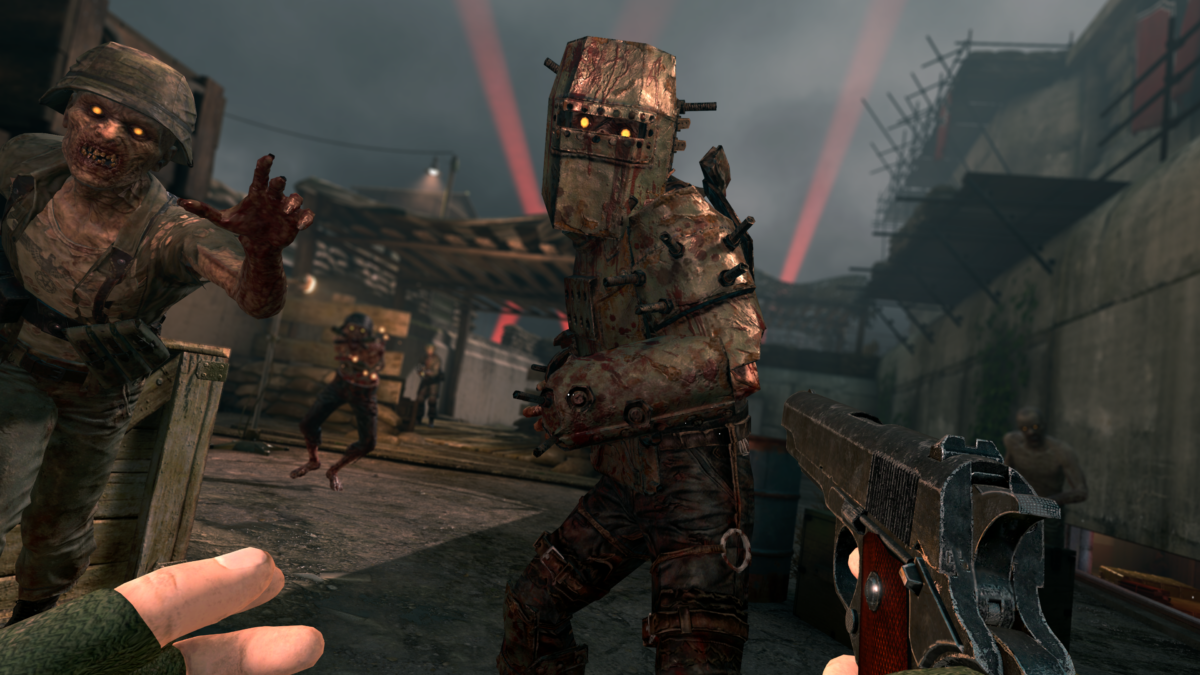 Gepanzerter Zombie aus dem Spiel Zombie Army VR