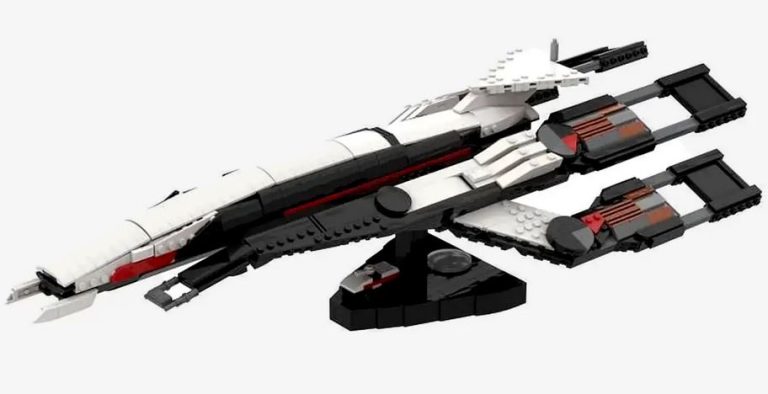 Mass Effect: Normandy SR-1 als detailreiches BlueBrixx-Modell veröffentlicht