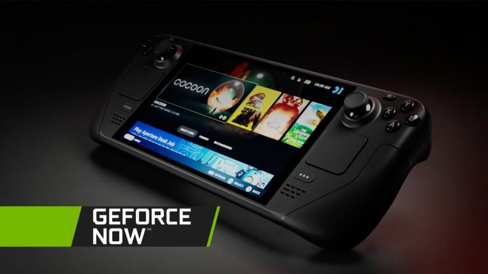 GeForce Now on Handheld GeForce Now on Steam Deck