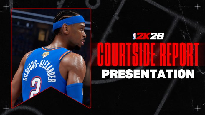 NBA 2K26 Presentation Courtside Report Header NBA 2K26 Presentation