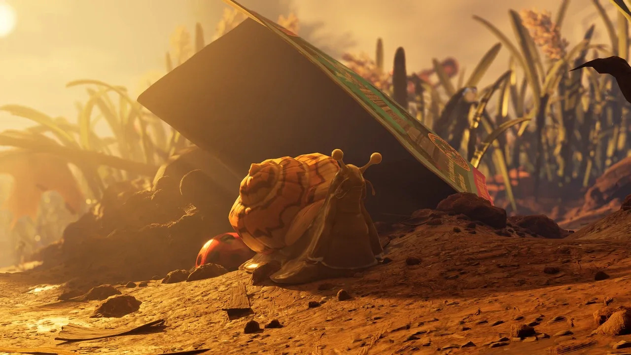 Schnecke im Park von Grounded 2