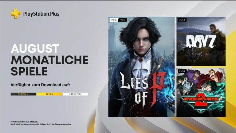 Playstation Plus August 2025 – 3 neue Spiele ab heute