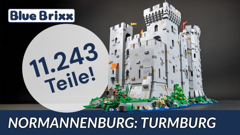BlueBrixx präsentiert die Normannenburg: Turmburg – ein Klemmbaustein-Monument des Mittelalters