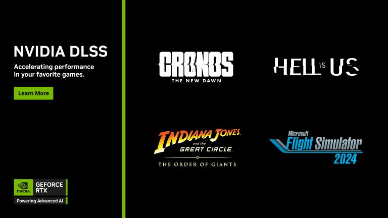 NVIDIA News: DLSS 4 für Hell is Us, Indiana Jones, Cronos & MS Flight Simulator