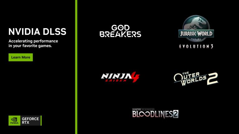 NVIDIA News: RTX-Highlights mit The Outer Worlds 2, Bloodlines 2, Jurassic World Evolution 3 & mehr