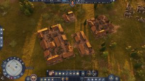 Verschiedene Häuserblöcke mit Innenhöfen.