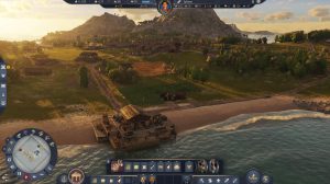 Eine Insel mit einer kleinen römischen Siedlung.