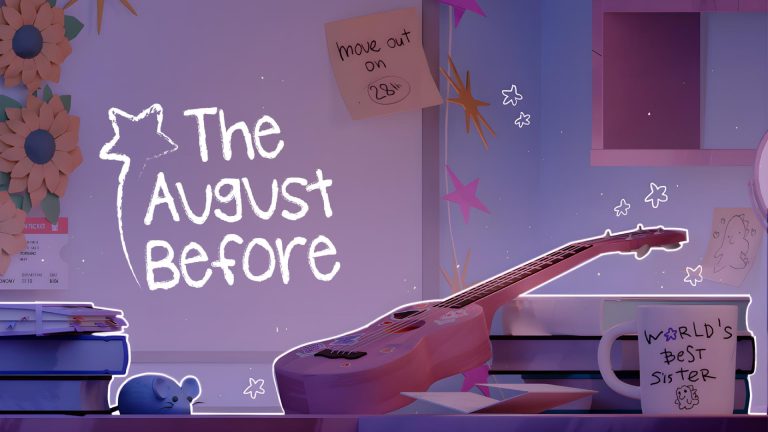 The August Before Schriftzug neben einer Ukulele