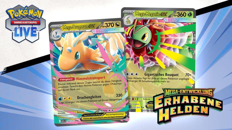Pokémon TCG: Mega-Entwicklung – Erhabene Helden jetzt erhältlich