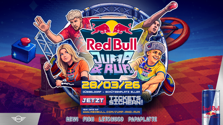 Red Bull Jump & Run 2026: Creator-Teams messen sich