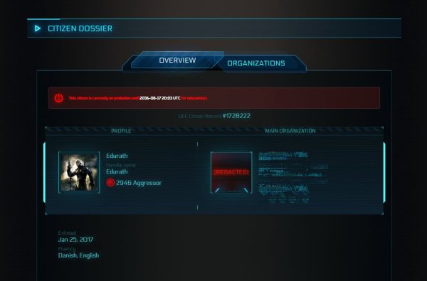 Star Citizen Spectrum Ban 10 years